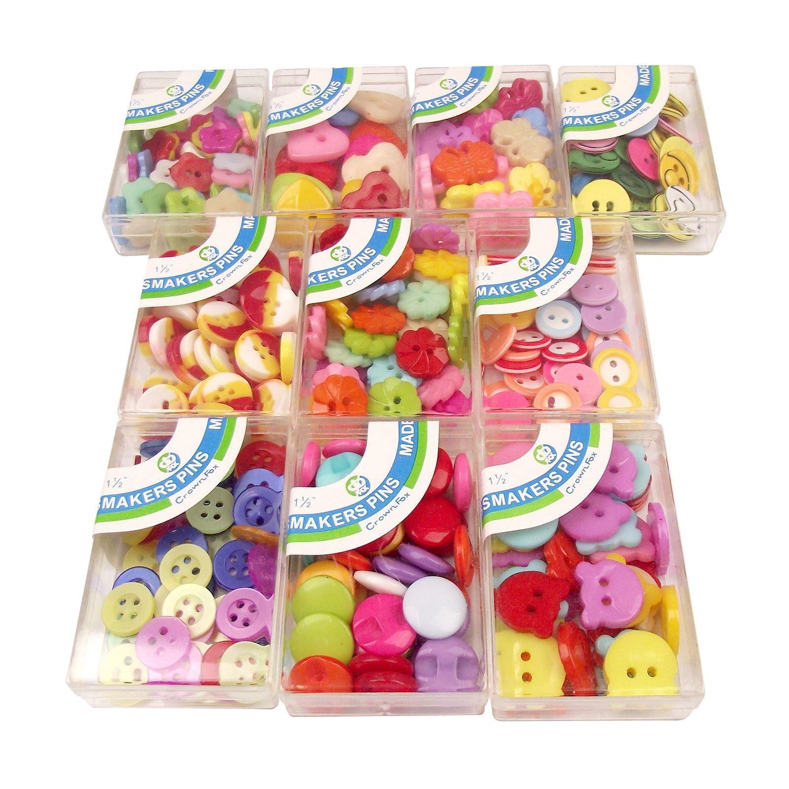 10 Boxes of Funky Buttons