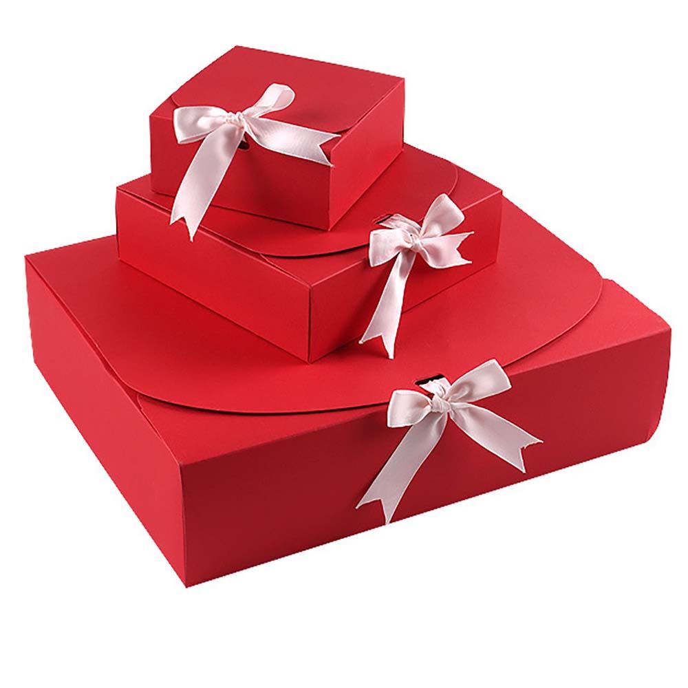 Simple Closure Gift Boxes with Ribbon