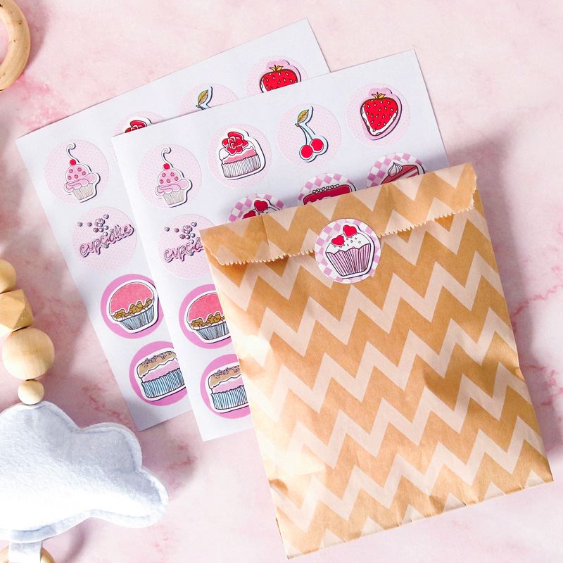 Sticker Sheets - Pink Cupcakes