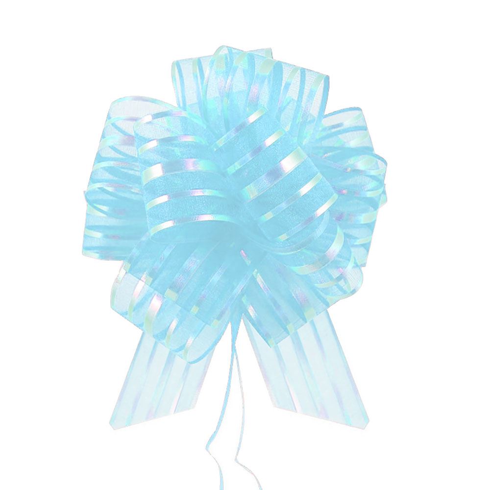Premium 50mm Organza Stripe Pull Bows