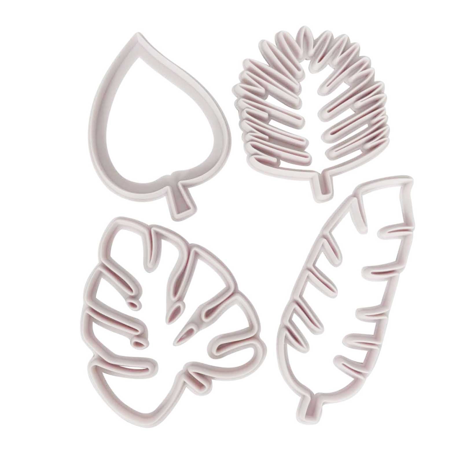 Set of 4 Tropical Palm Leaf Cutters