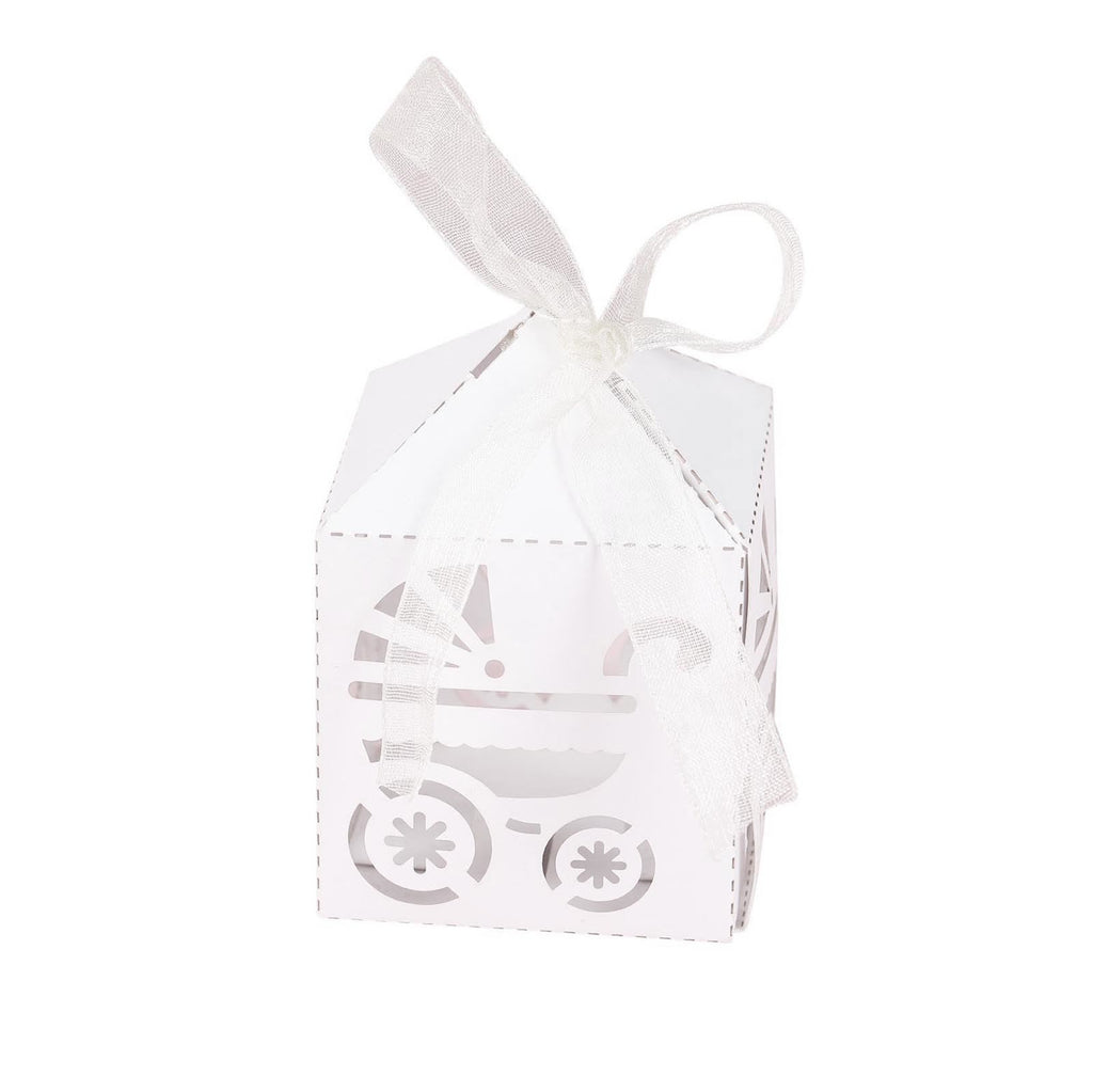 Pearlised Laser Cut Baby Shower Favours