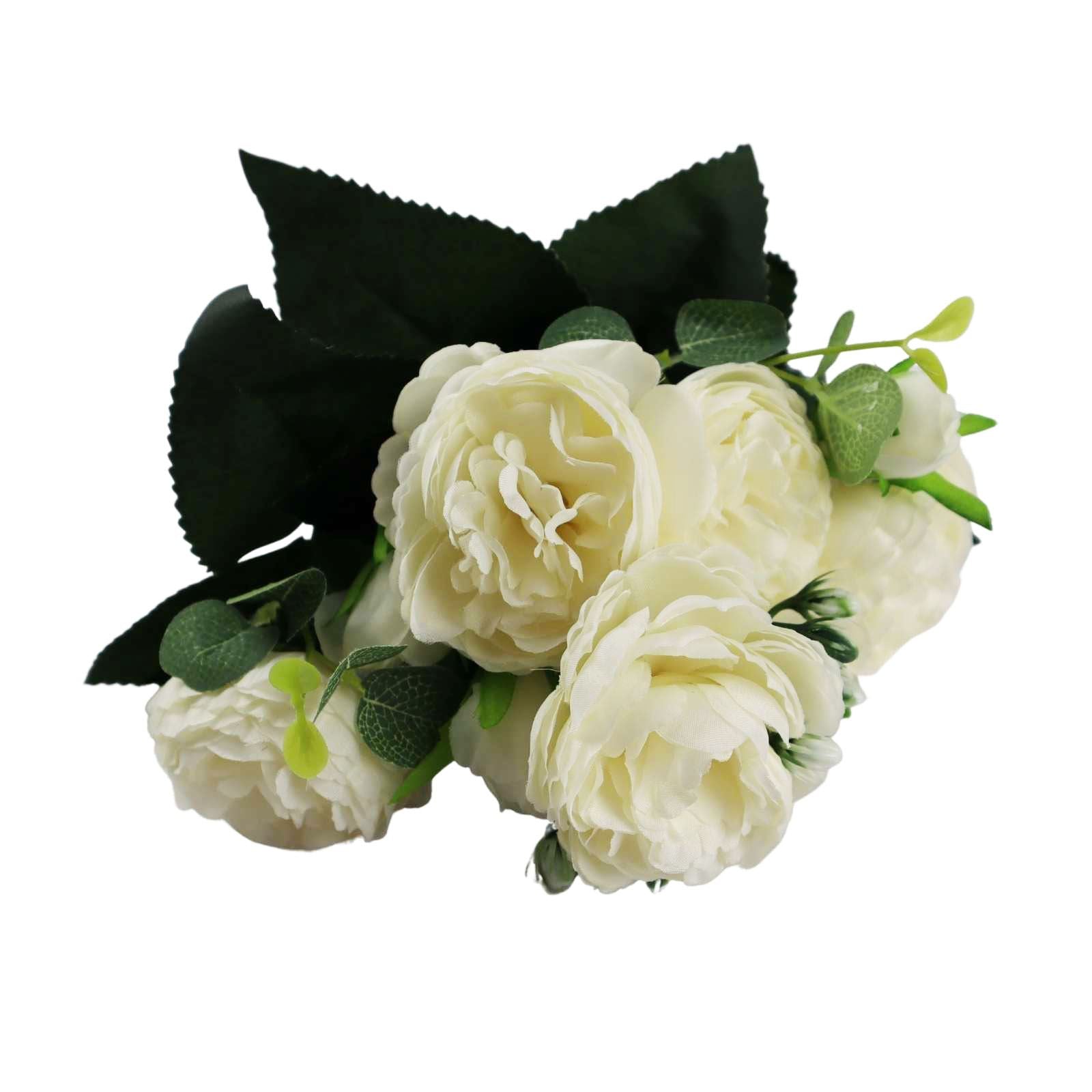 7 Head Large Peony Flower Bunch