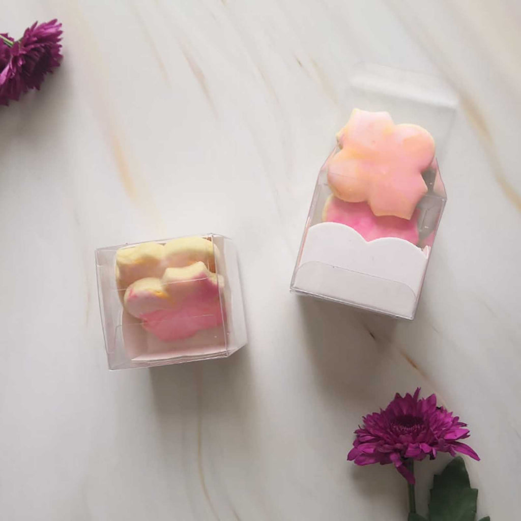 Long Clear PVC Macaron Boxes with Inserts