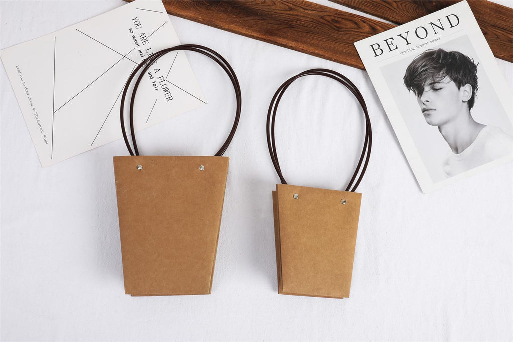 Rope Handled Waterproof Kraft Gift Bags