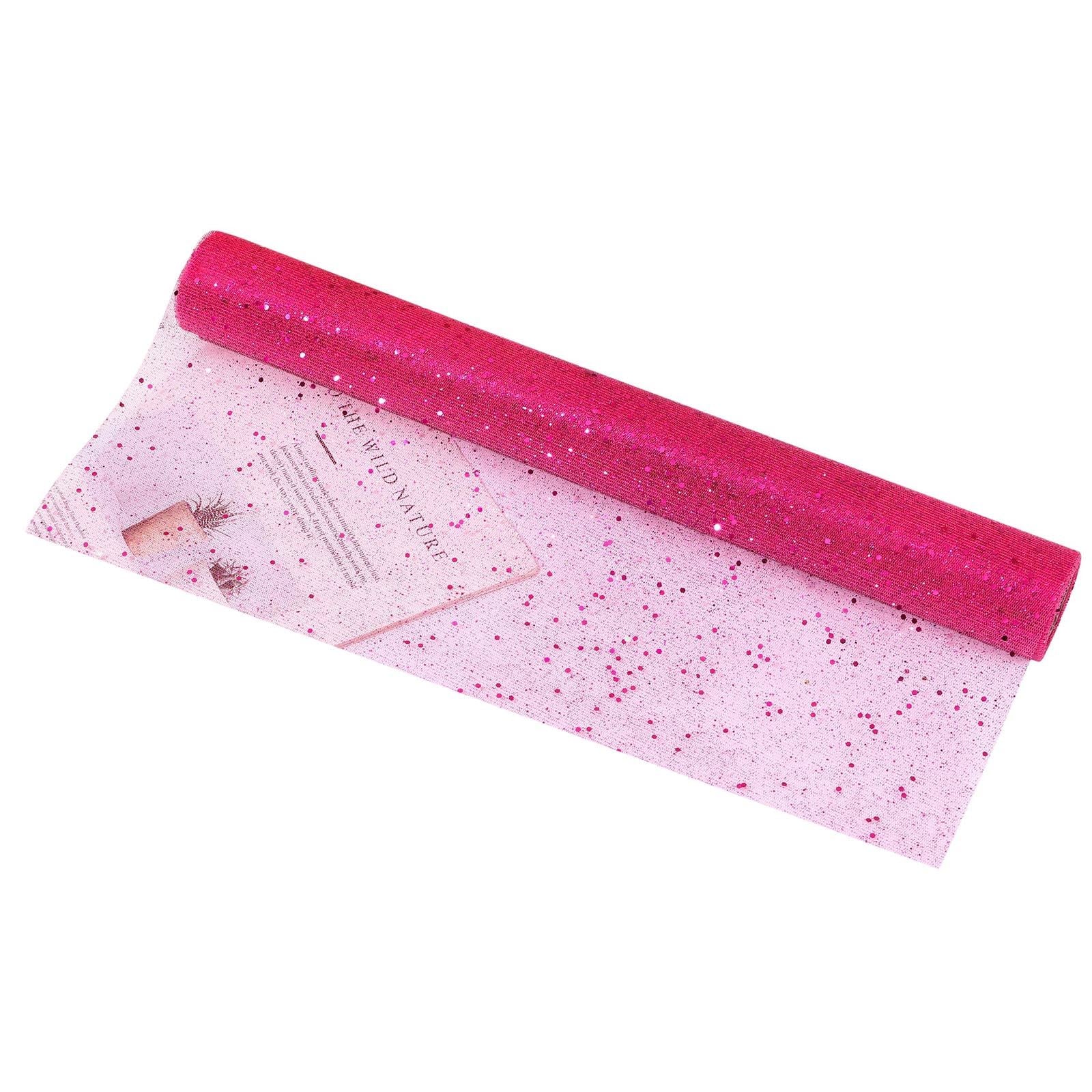 Glitter Sequin Studded Organza Mesh Fabric