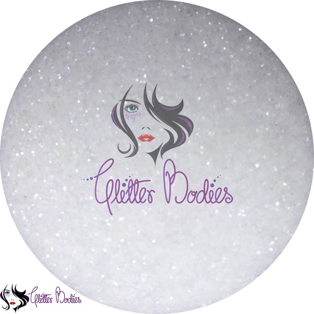 Glitterbodies Cosmetic Grade Fine Festival Glitter Pigments [Snow White]