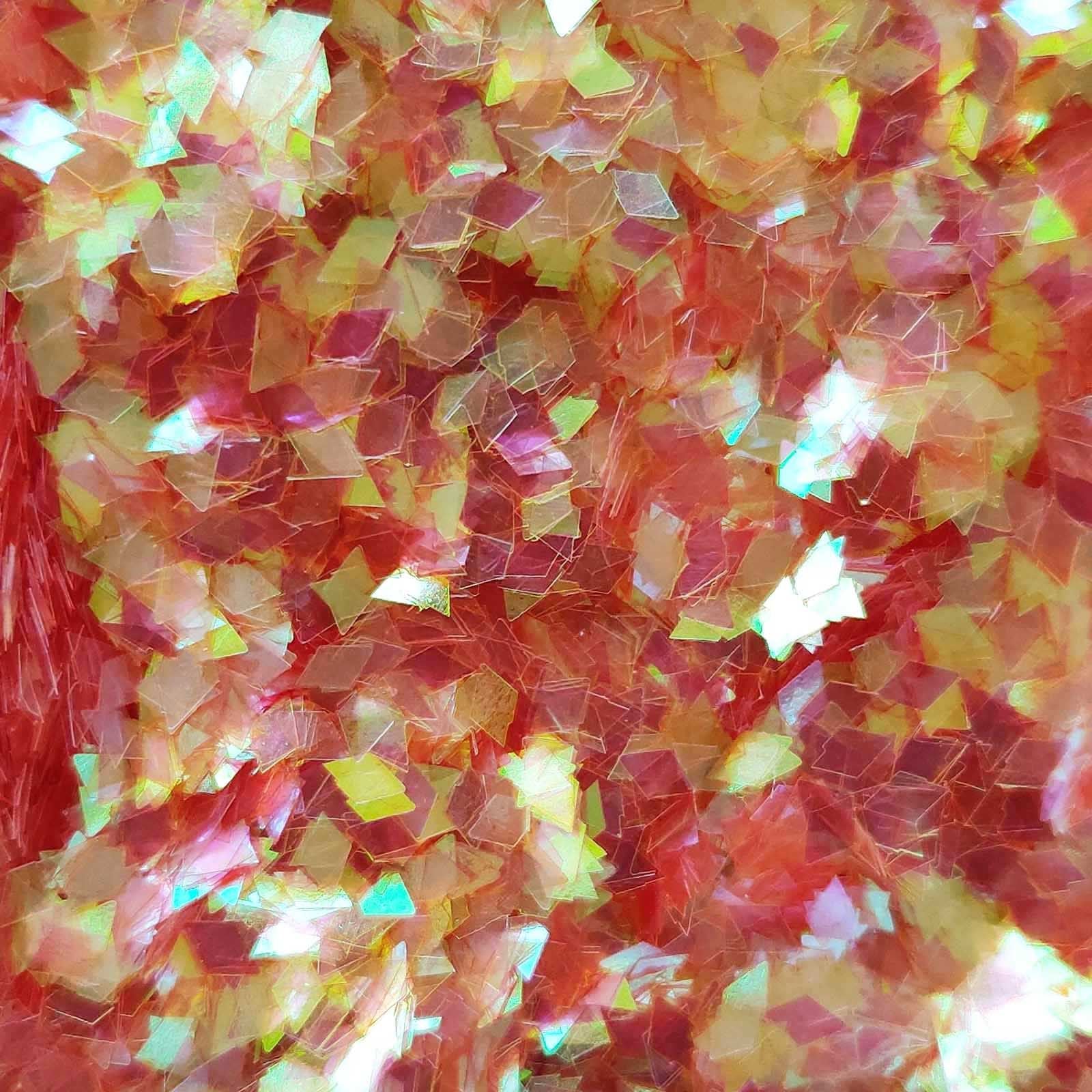 Glitter Elements - Iridescent Orange - 2mm Diamond