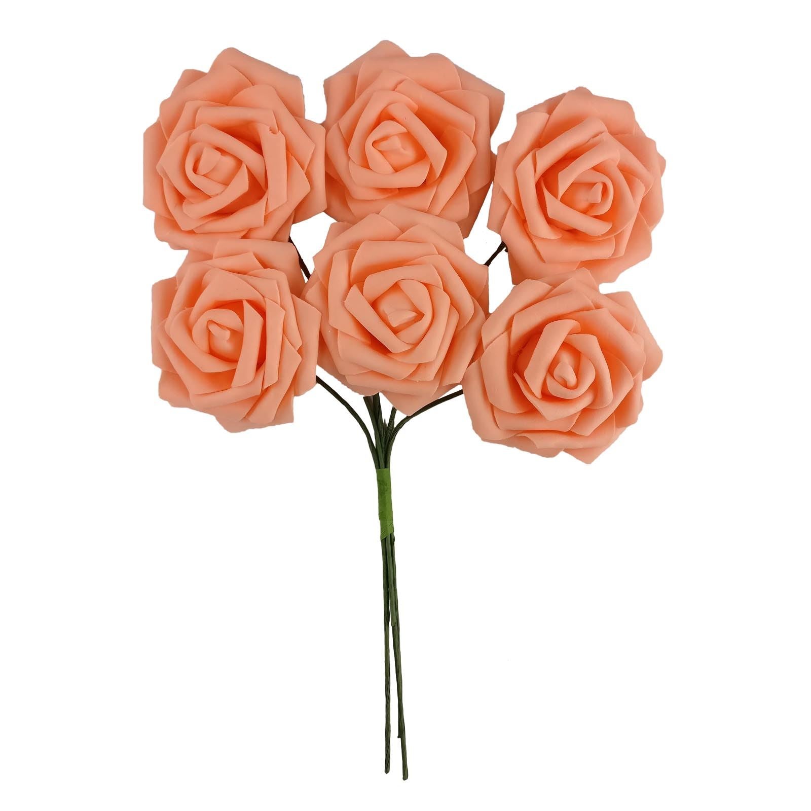 Colourfast Foam Roses - 6 Bunches - Regular