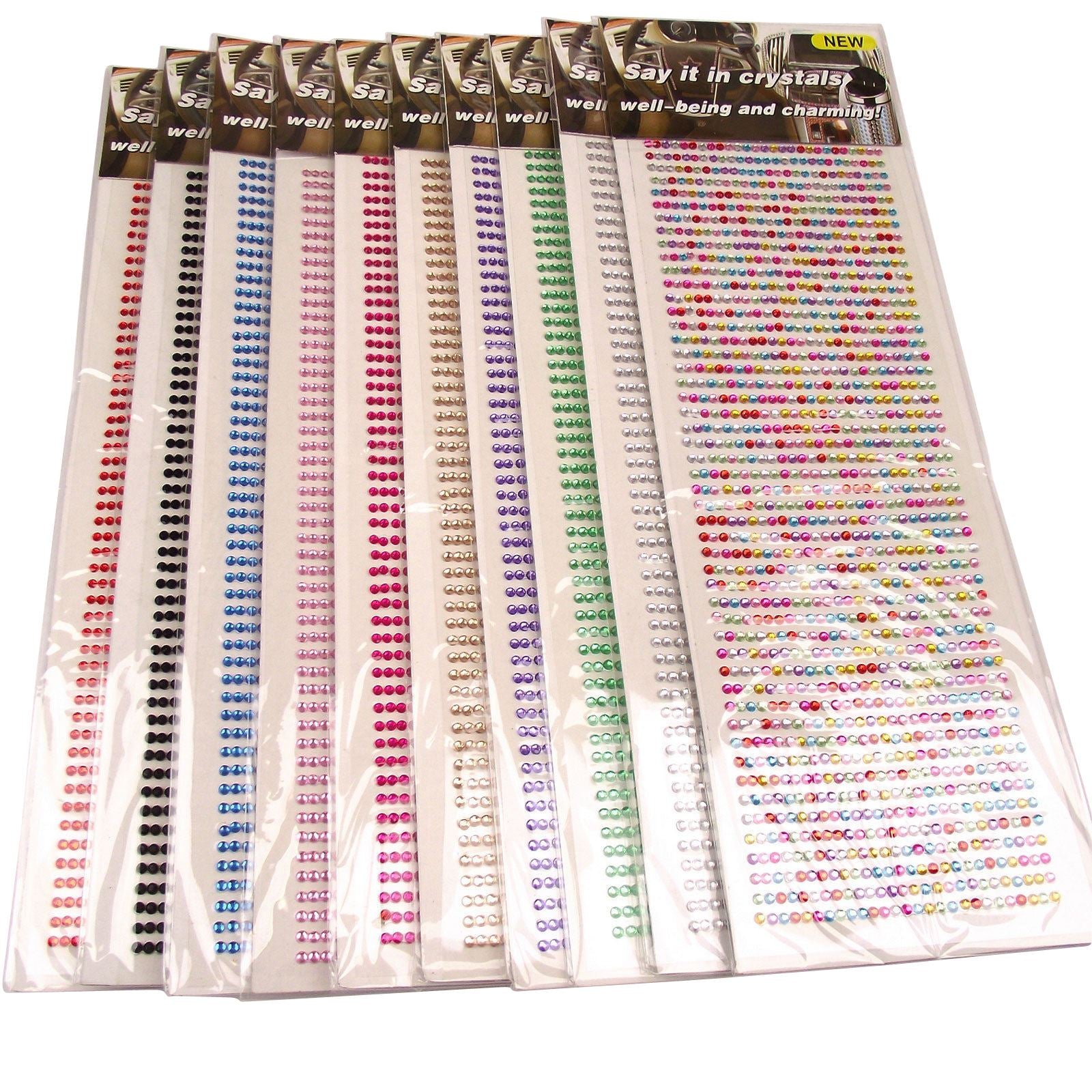 Up to 1350x Self Adhesive Rhinestones