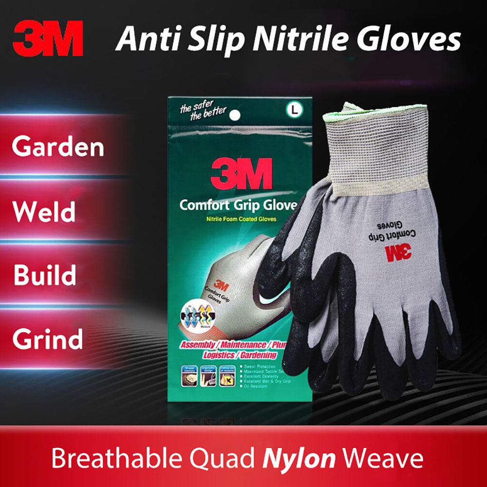 3M Brand Genuine Comfort Grip Work Gloves