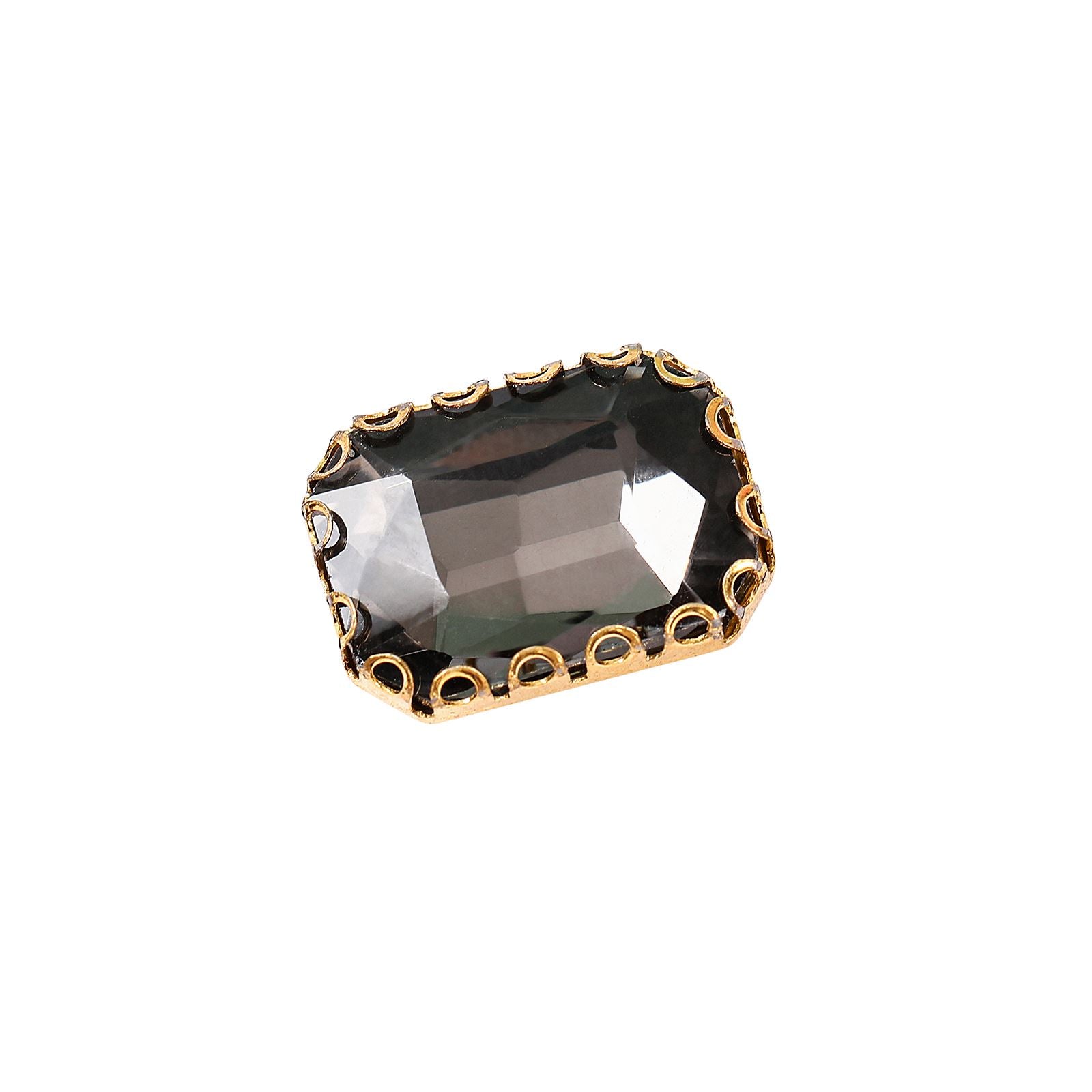 Coloured Large Rectangular Rhinestones in Setting
