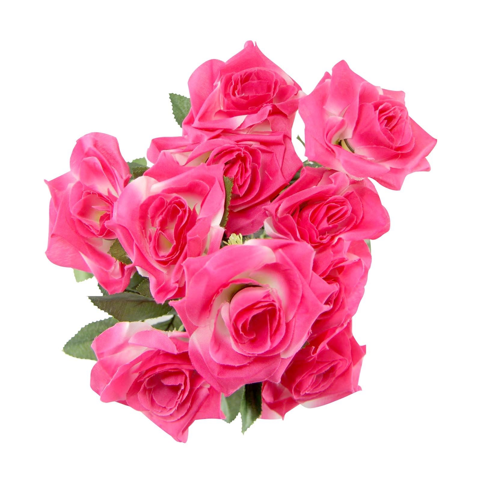 Large 10 Head Open Rose Bouquet
