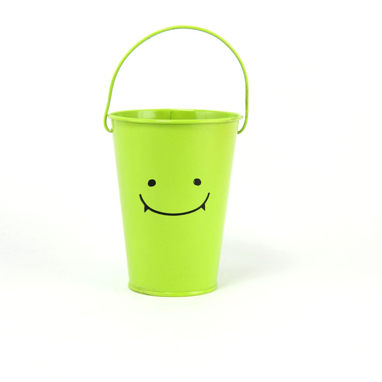 Tall Smiley Face 10x13x16.5cm Bucket with Long Handle