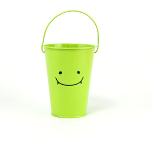 Tall Smiley Face 10x13x16.5cm Bucket with Long Handle