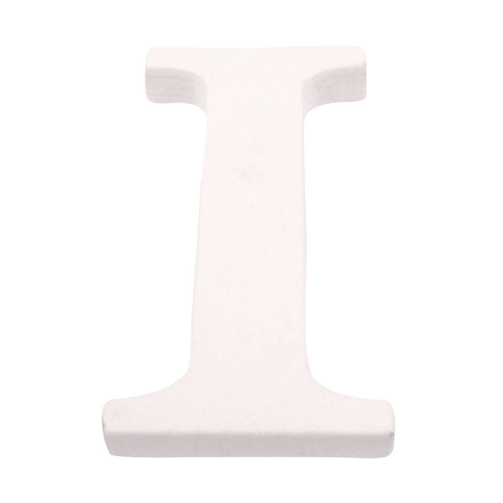 8cm White Painted Wooden Numbers and Alphabets