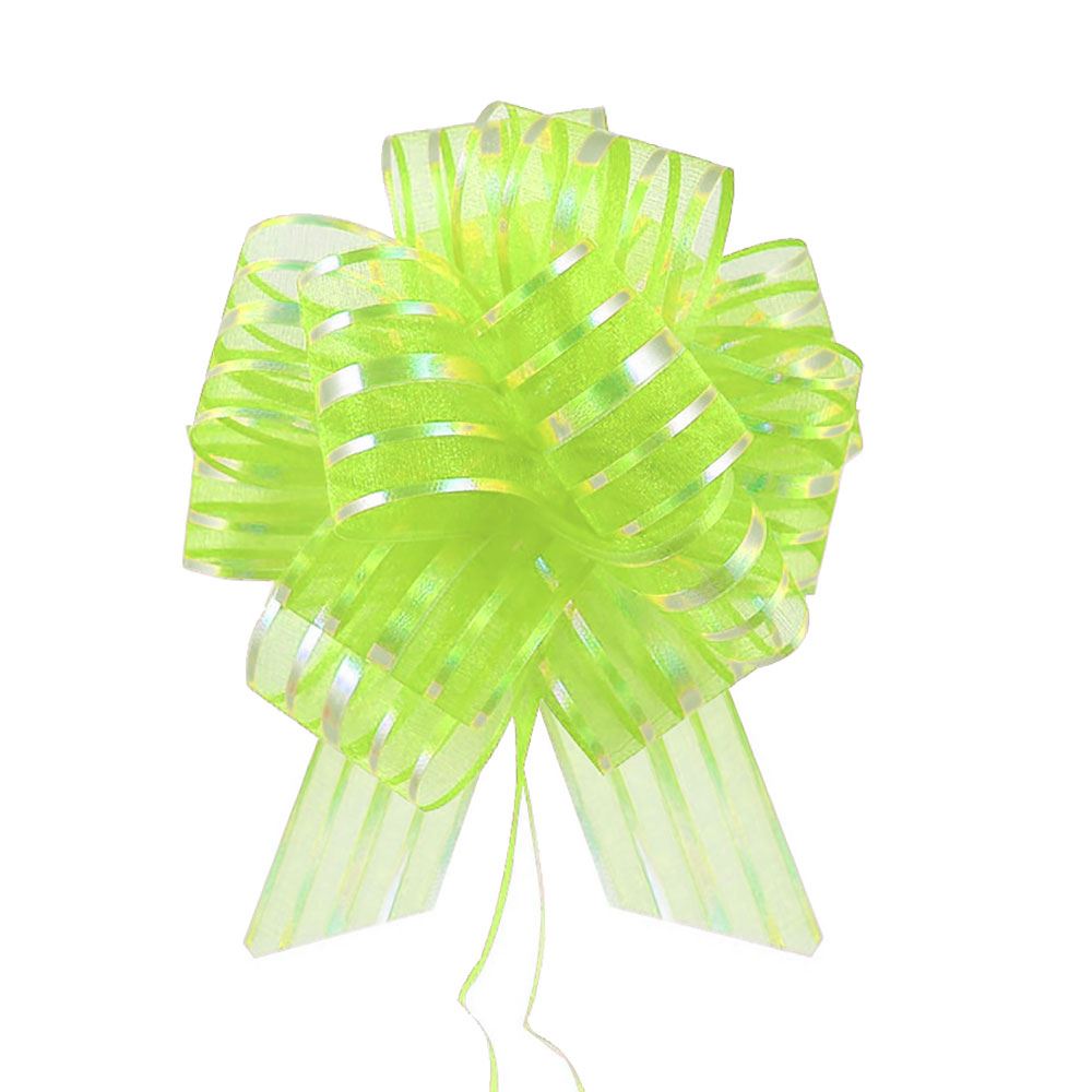 Premium 50mm Organza Stripe Pull Bows