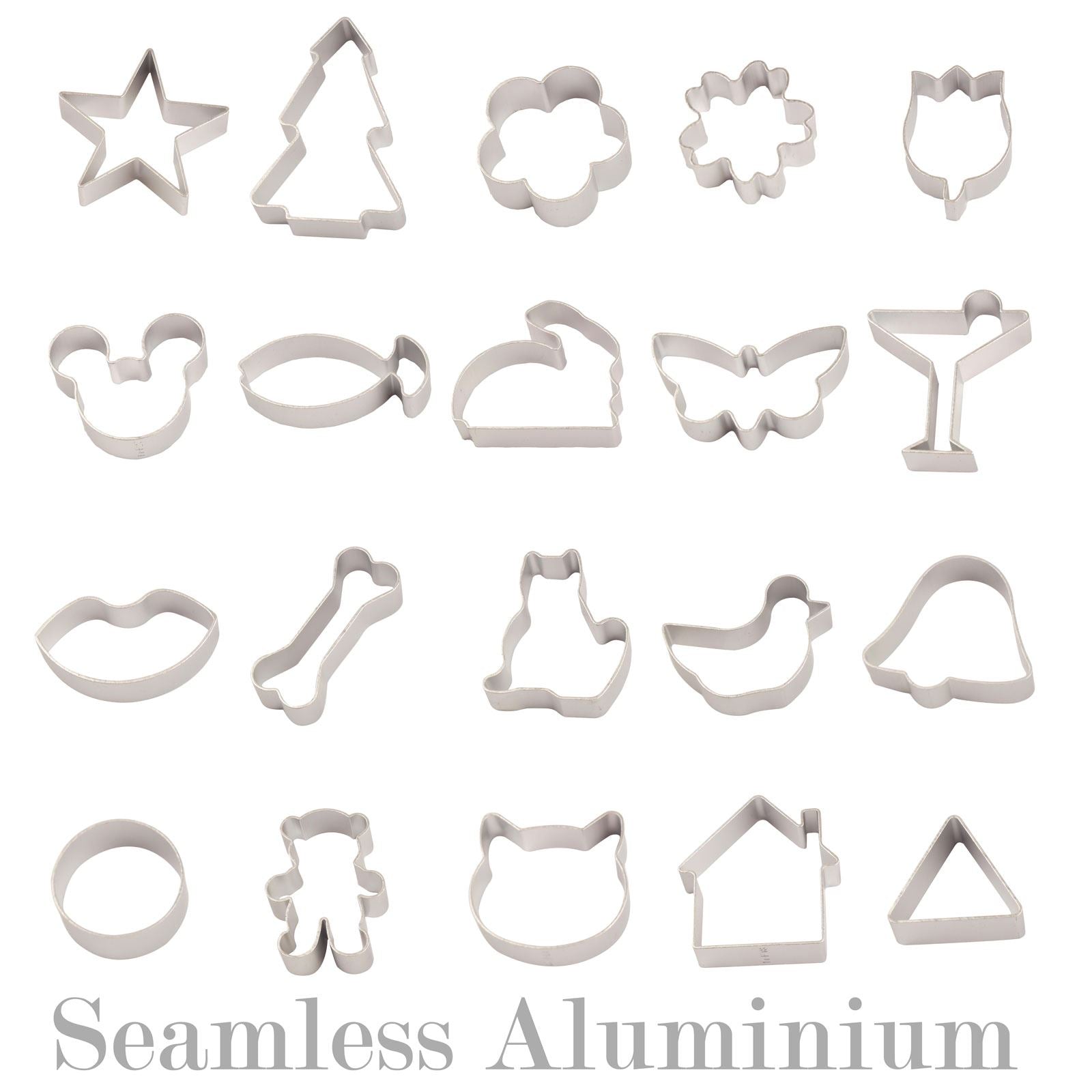 Seamless Aluminium Cookie Cutters! Premium High Quality Sugarpaste Fondant