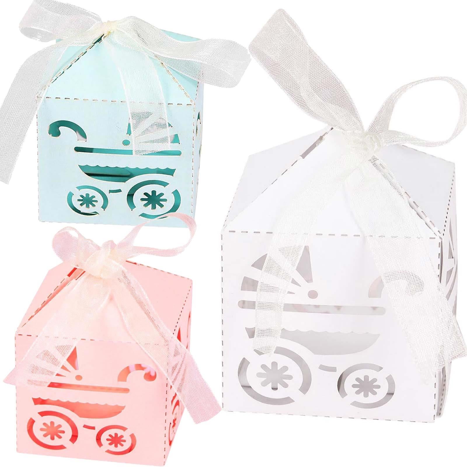 Pearlised Laser Cut Baby Shower Favours