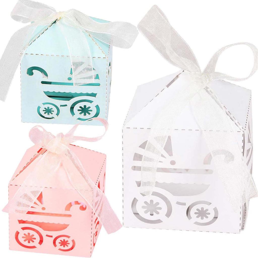 Pearlised Laser Cut Baby Shower Favours