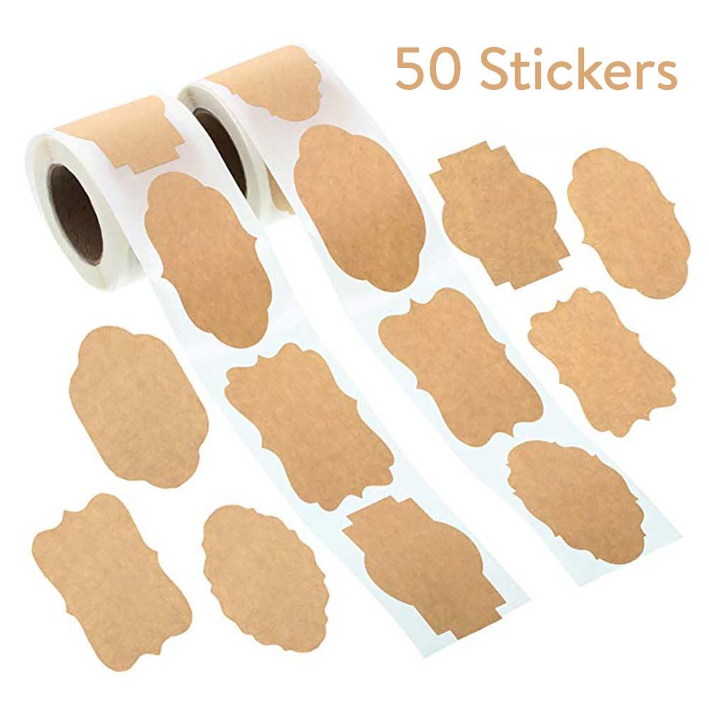 Kraft Vintage Writeable Stickers