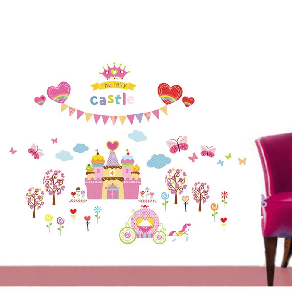 XL Princess Fairy Castle Wall Vinyl