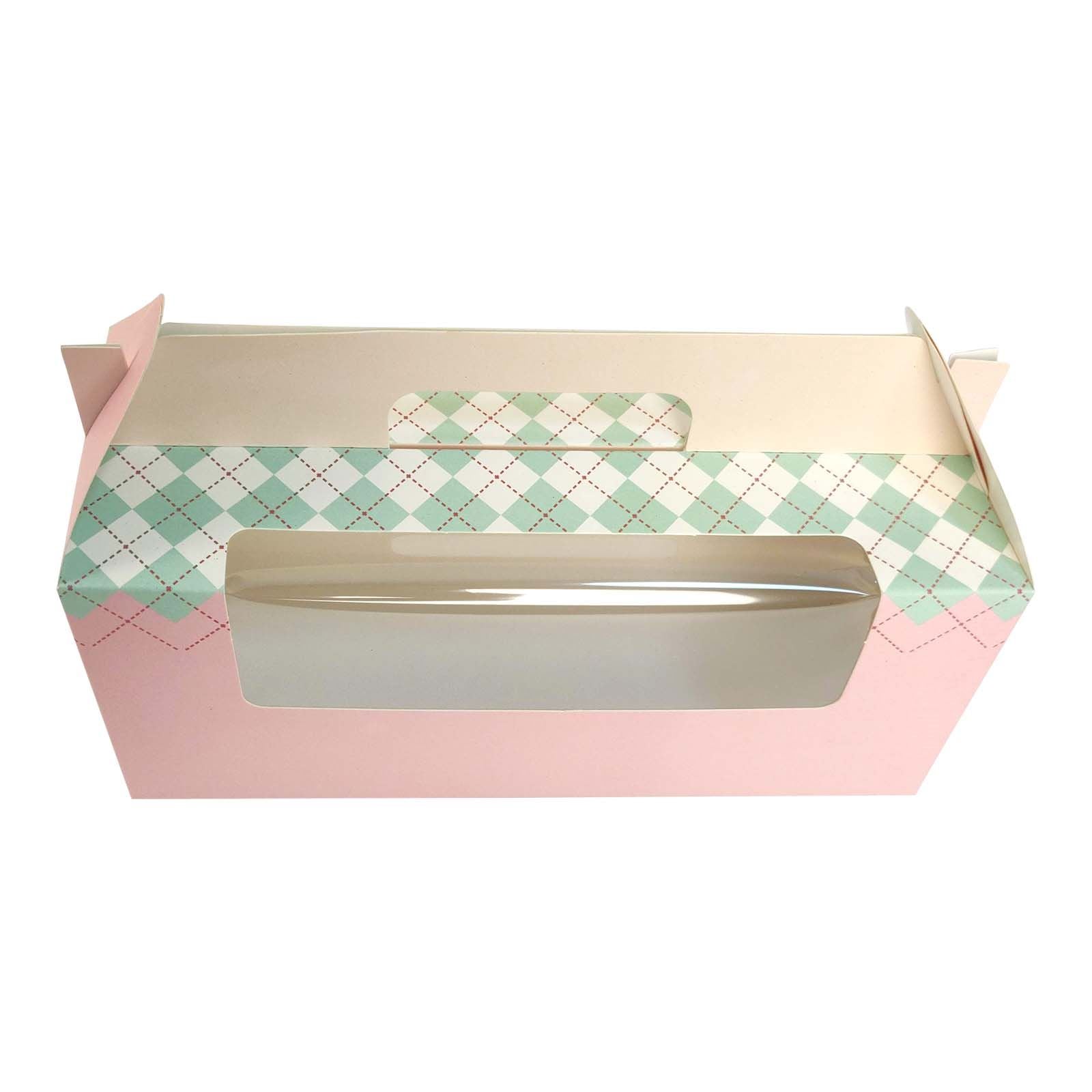 3 Hole Retro Pastel Cupcake Boxes