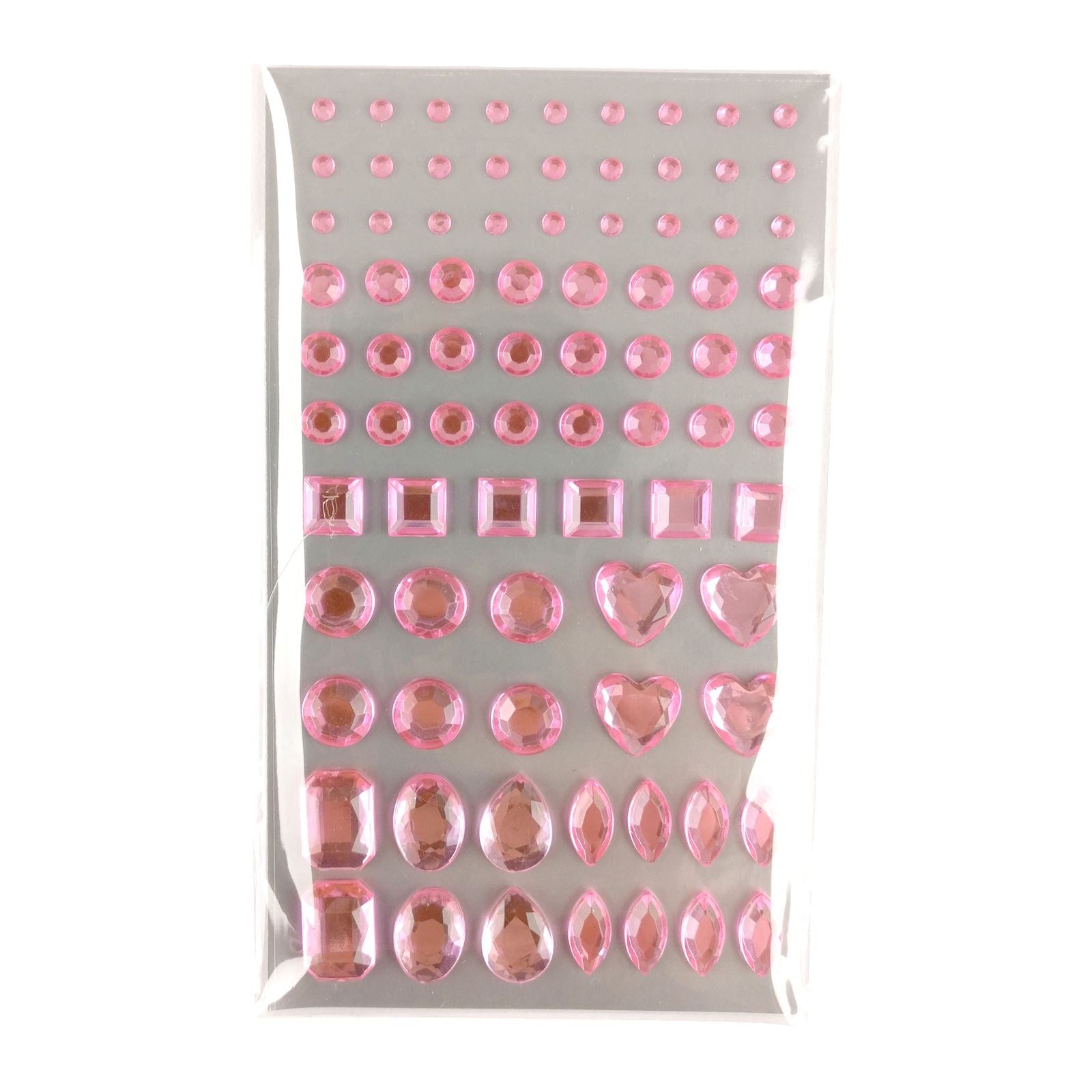 Packs of Multicolour Face Gems