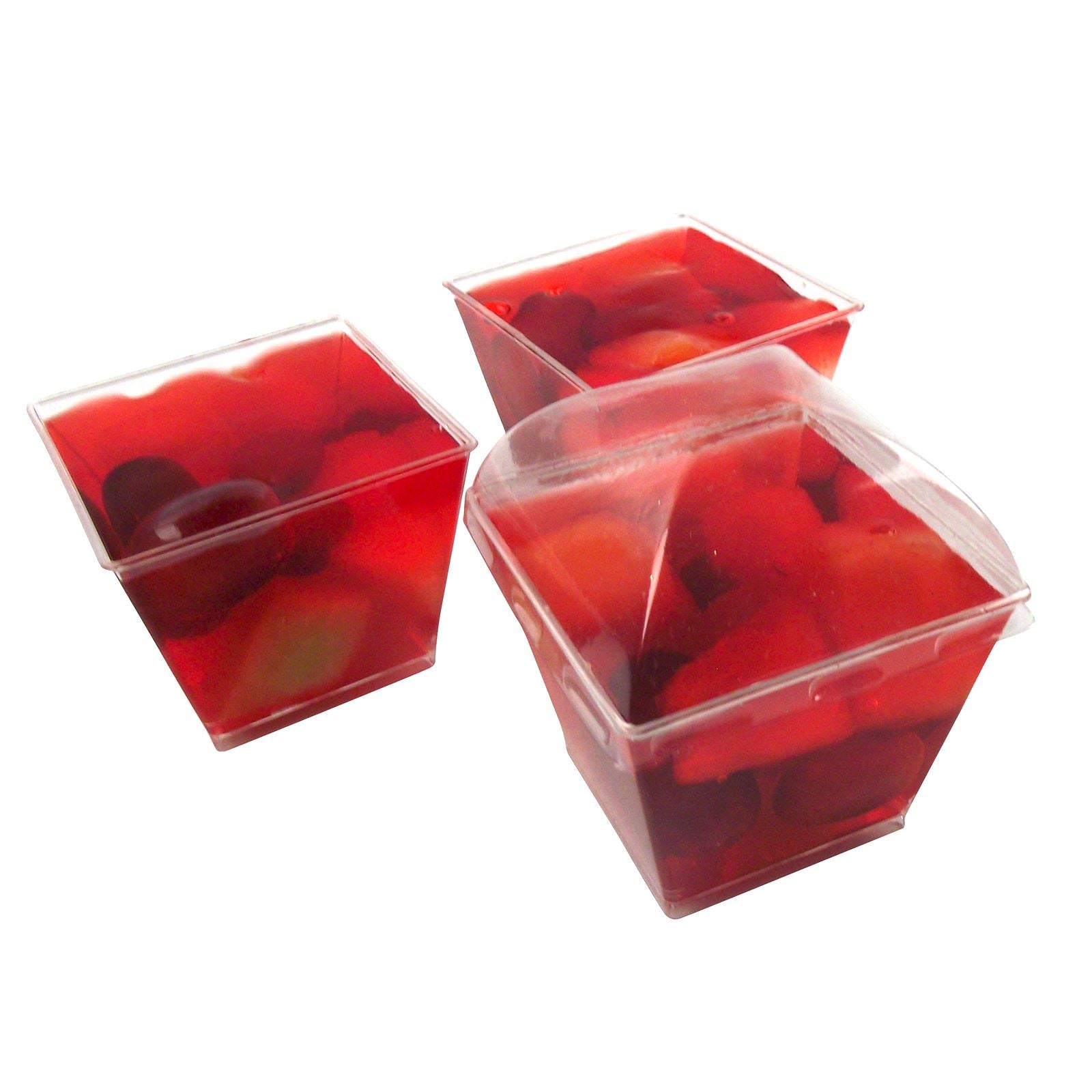 Canape Dishes Short Trapezium 6.5cm Disposable Dessert Cups (J)