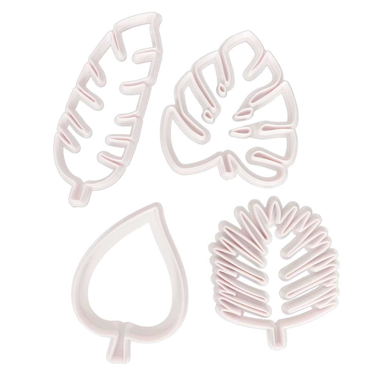 Set of 4 Tropical Palm Leaf Cutters