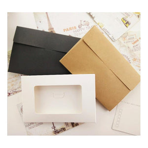 10x Envelope Style Windowed Postcard Boxes