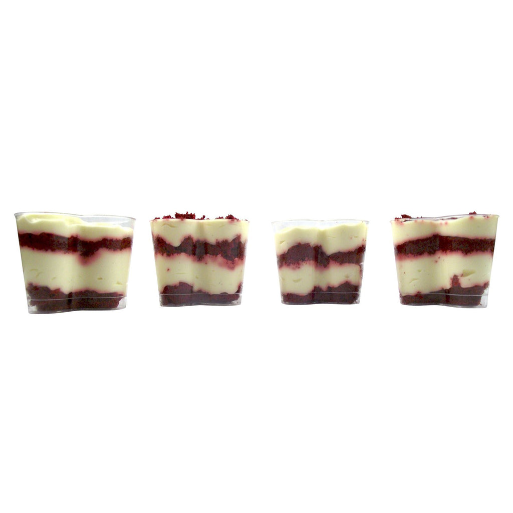 Canape Dishes Heart 7.5cm Disposable Dessert Cups (N)