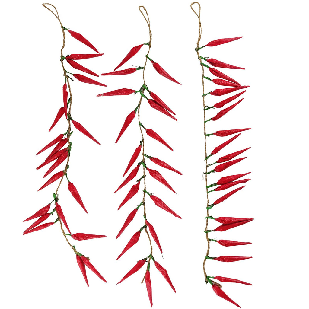 Dried Artificial Chilli Garland (Single)