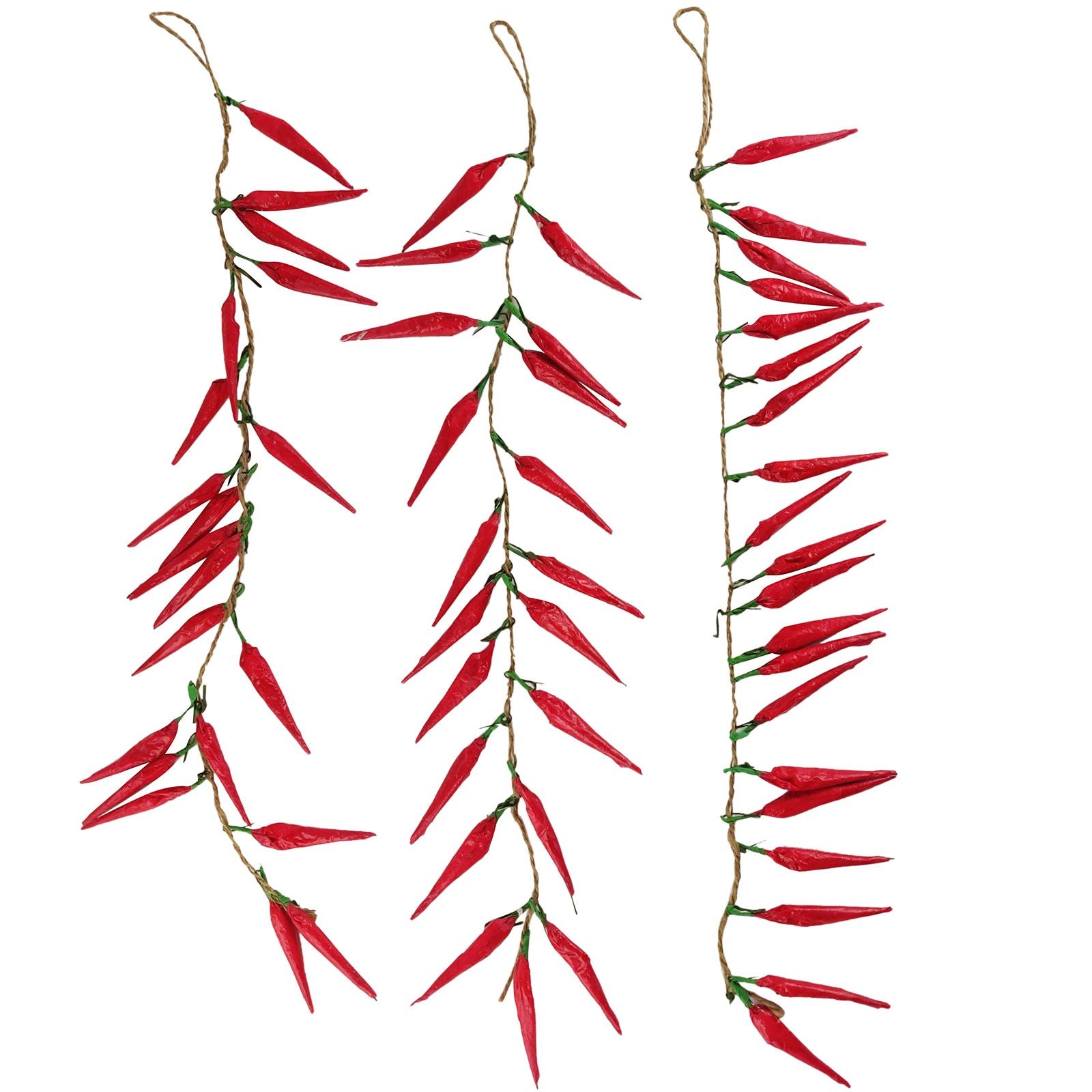 Dried Artificial Chilli Garland (Single)
