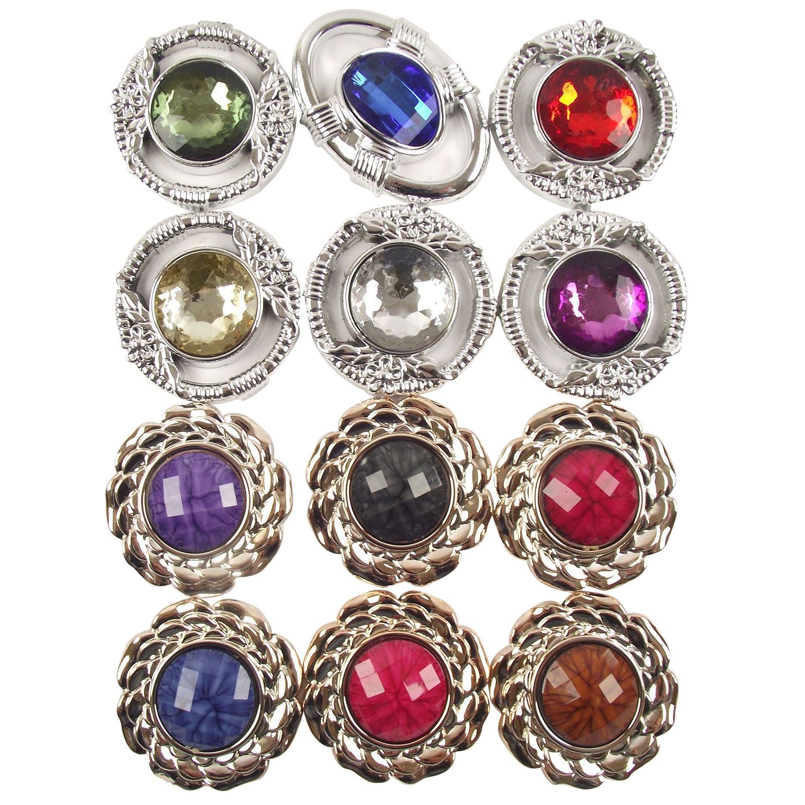 Flat Back Vintage Effect Cabochons