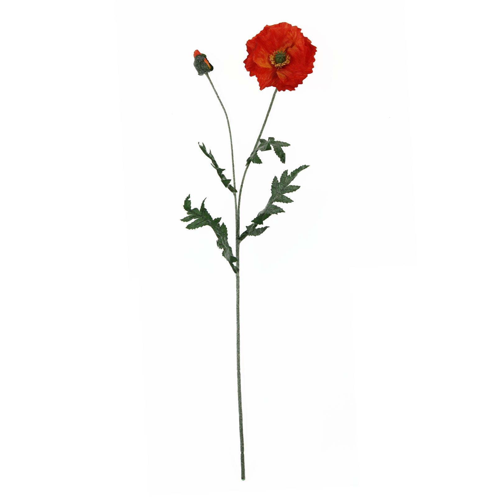 2 Head Poppy Spray