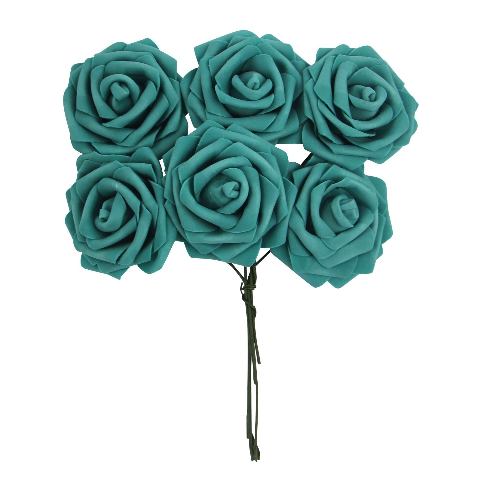 Colourfast Foam Roses - 6 Bunches - Large