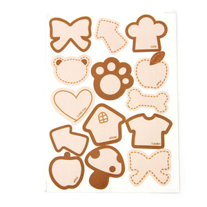 Pastel Pink Funky Shape Seal Stickers