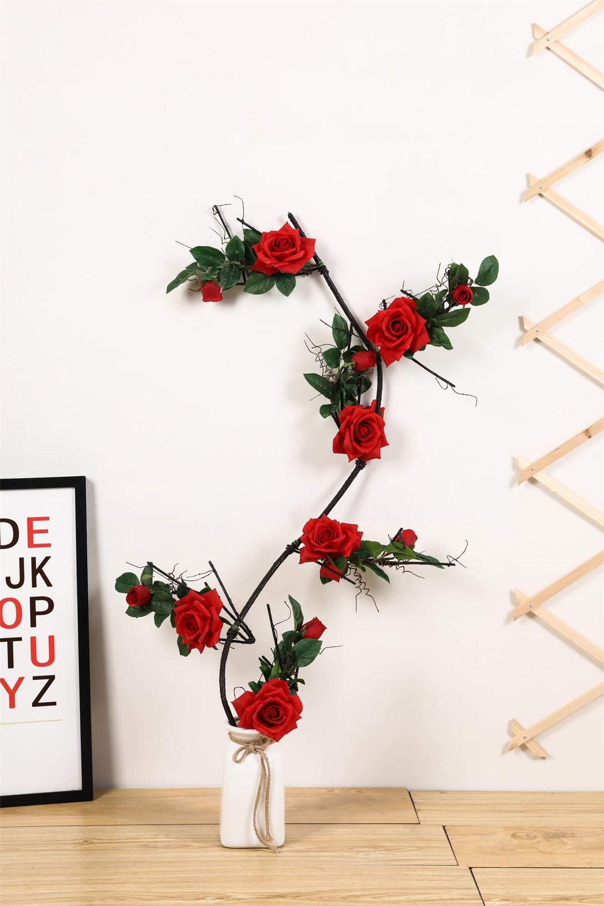 Rustic Branch Rose Garland