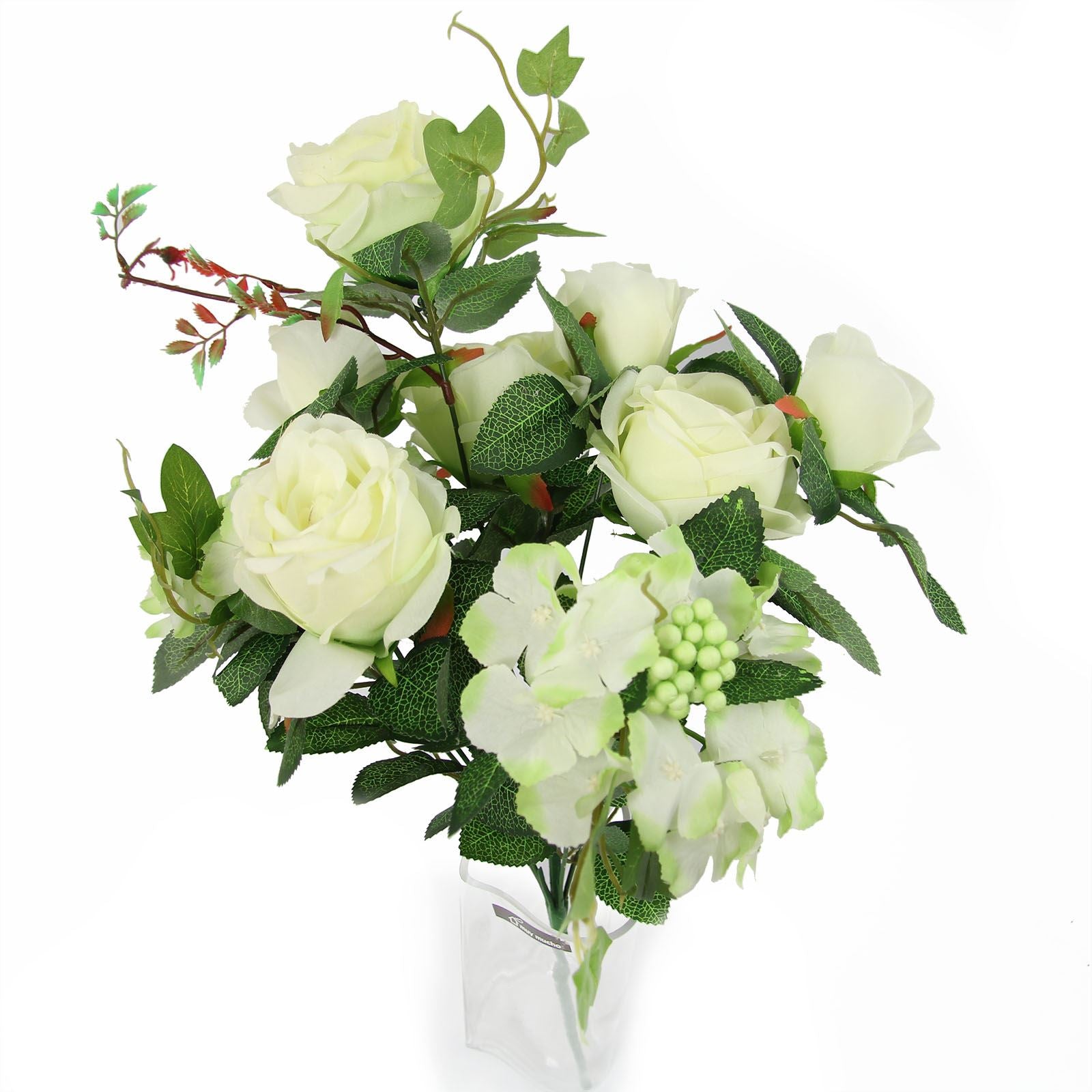 XL 9 Head Rose and Hydrangea Bouquet