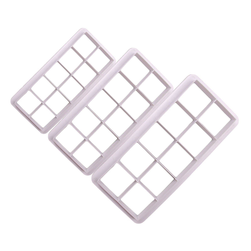 Set of 3 Shaped Plastic Fondant Cutters
