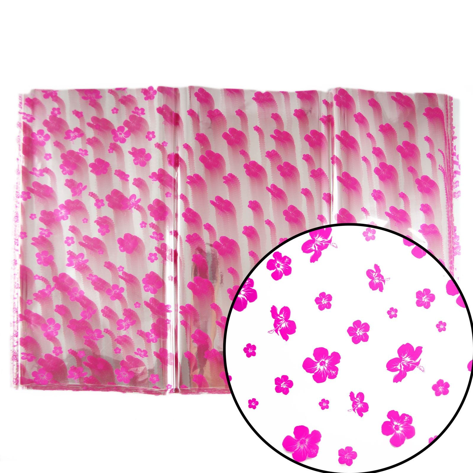 50*70cm Flower Print Cellophane Sheets