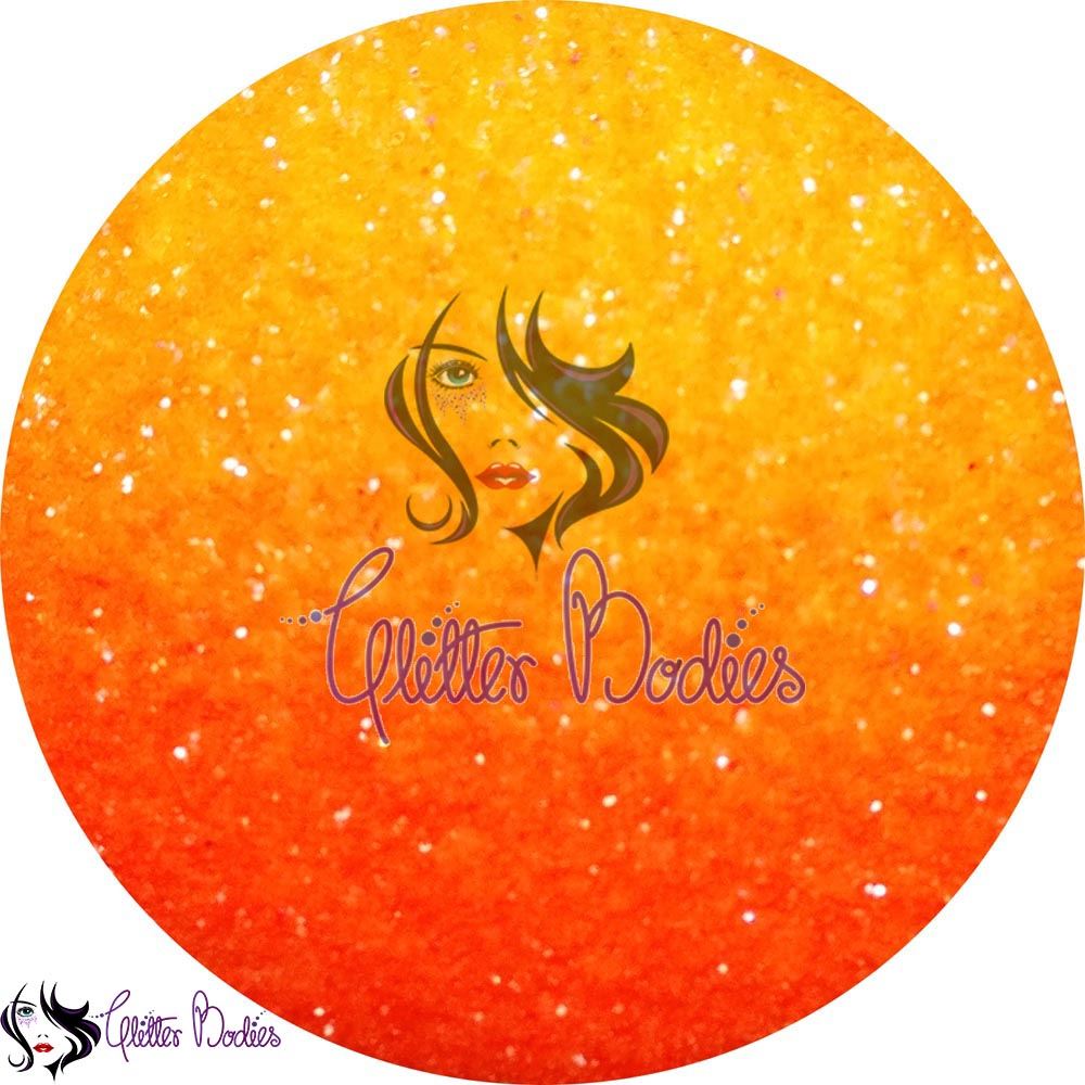 Glitterbodies Cosmetic Grade Fine Festival Glitter Pigments [Orange]