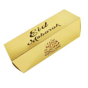 Gold Eid Mubarak Favour Boxes