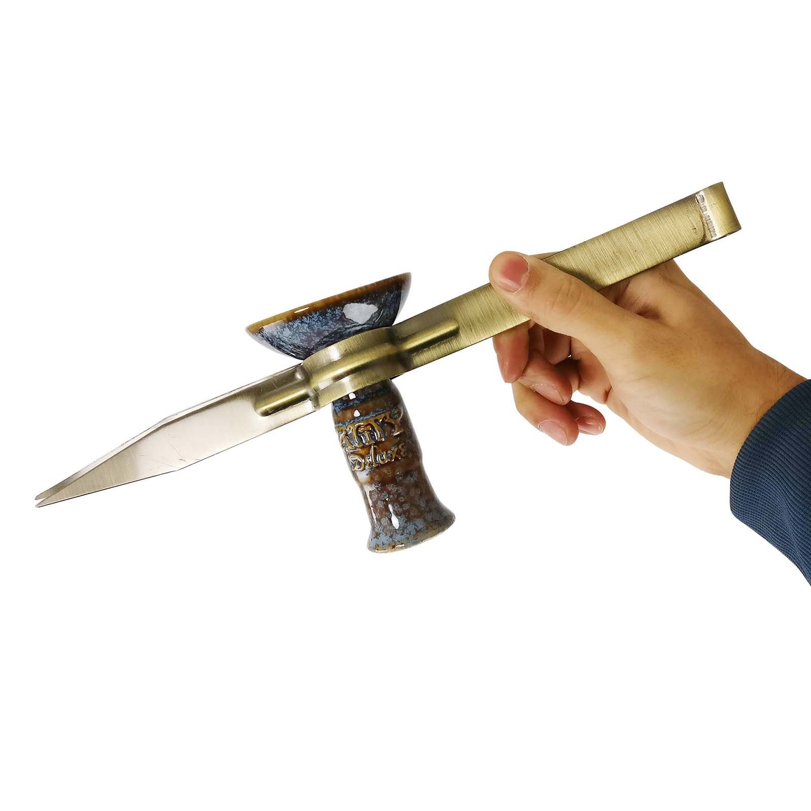 Extra Large Shisha Tongs with Bowl Holder
