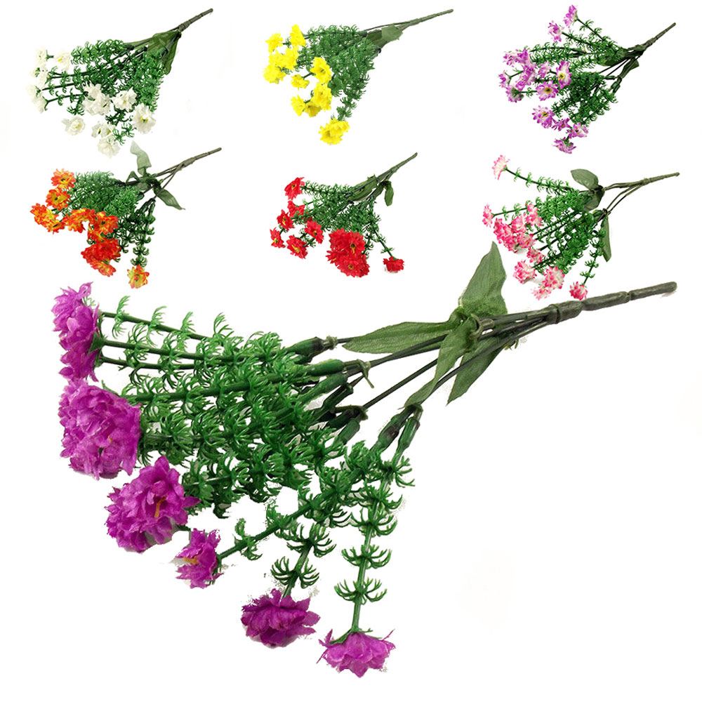 2x Bunches of 15 Head Mini Flowers