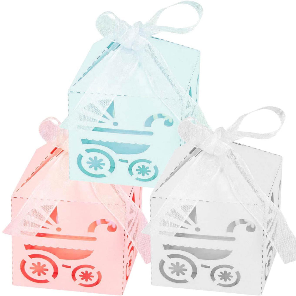 Pearlised Laser Cut Baby Shower Favours