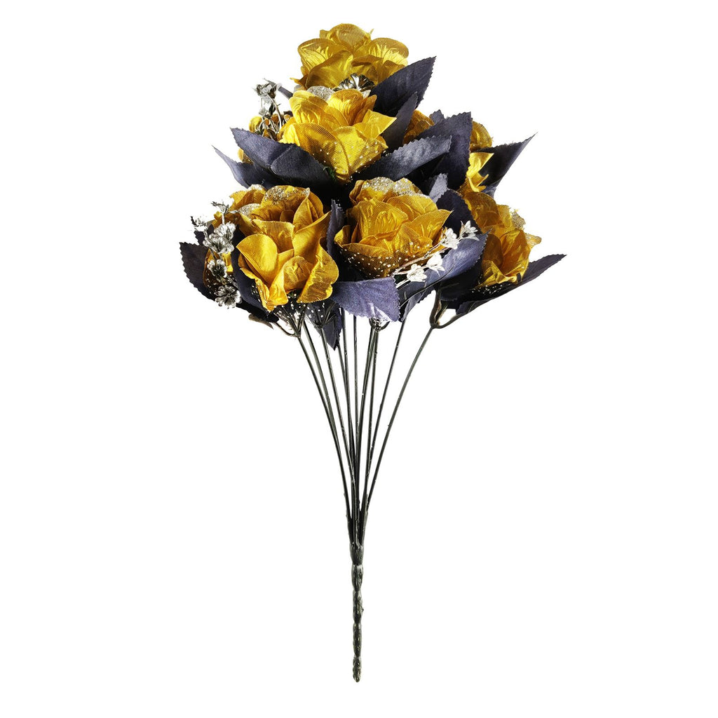 Large 12 Head Bling Glitter Vivid Bouquet