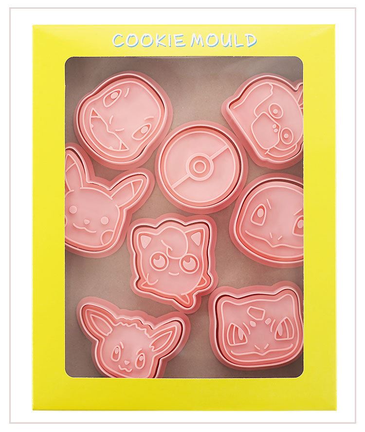 Set of 8 Premium Embossing Cookie Cutters