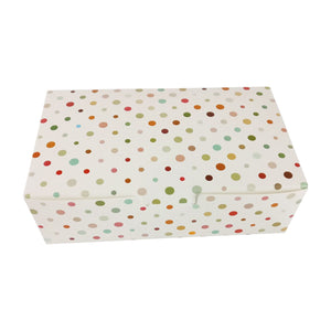 Polkadot White Card Cake Box